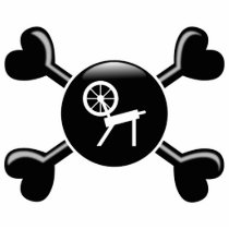 Crossbones Spinning Cut Out