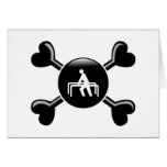 Crossbones Therapy Greeting Cards