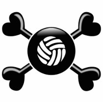 Crossbones Volleyball photo sculptures