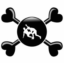 Crossbones Wrestling photo sculptures by busybees Crossbones Wrestling photo sculptures