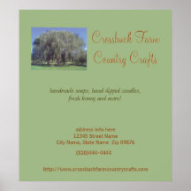 Crossbuck Farm Table Display Posters