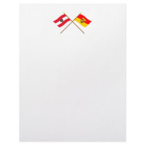 Crossed Austria and Burgenland flags Customized Letterhead