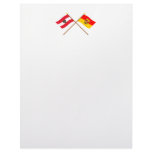 Crossed Austria and Burgenland flags Customized Letterhead