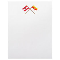 Crossed Austria and Kärnten flags Custom Letterhead
