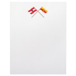 Crossed Austria and Kärnten flags Custom Letterhead