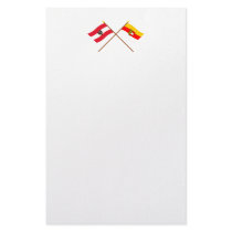 Crossed Austria and Kärnten flags Stationery