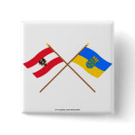 Crossed Austria and Niederösterreich flags Pins