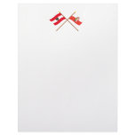 Crossed Austria and Oberösterreich flags Letterhead Template
