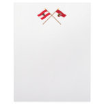Crossed Austria and Salzburg flags Letterhead Design
