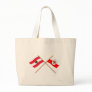 Crossed Austria and Tirol flags Canvas Bags
