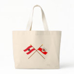 Crossed Austria and Tirol flags bags