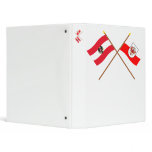 Crossed Austria and Tirol flags binders
