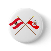 Crossed Austria and Tirol flags Pin
