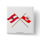 Crossed Austria and Tirol flags Pin