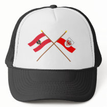 Crossed Austria and Tirol flags Trucker Hats