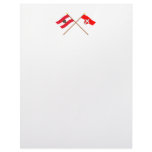 Crossed Austria and Wien flags Letterhead Template