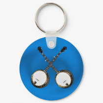CROSSED BANJOS KEYCHAIN