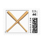 Crossed Baseball Bats Stamp