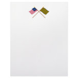 Crossed Bennington and Brigantine Reprisal Flags Letterhead