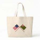 Crossed Bennington and Delaware Militia Flags bags