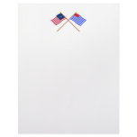 Crossed Bennington and Ft Mercer Flags Letterhead Design