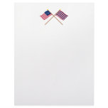 Crossed Bennington and Ft Mifflin Flags Custom Letterhead