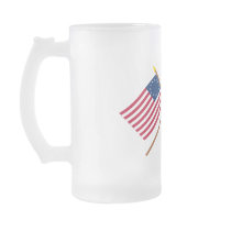 Crossed Betsy Ross and Delaware Militia Flags Mug