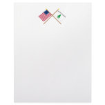 Crossed Betsy Ross and Washington's Cruisers Flags Letterhead Design