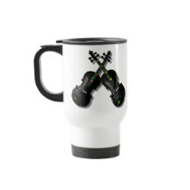CROSSED BLACK VIOLINS-MUG
