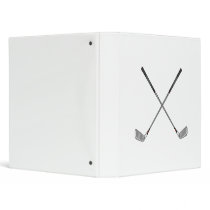 Crossed Clubs 3 Ring Binders