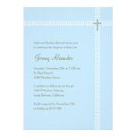 Crossed Corner Baptism/Christening Invitation invitations