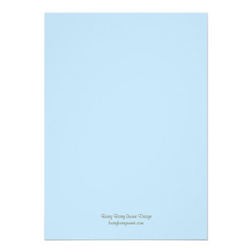 Crossed Corner Baptism/Christening Invitation