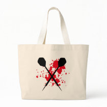 crossed darts icon canvas bag