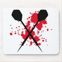 crossed darts icon mousepad