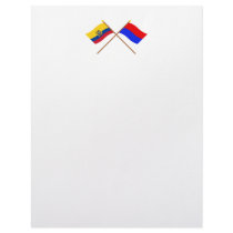 Crossed Ecuador and Chimborazo flags Custom Letterhead