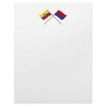Crossed Ecuador and Cotopaxi flags Letterhead Design