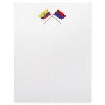 Crossed Ecuador and Cotopaxi flags Letterhead Design
