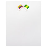 Crossed Ecuador and El Oro flags Letterhead Template