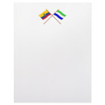 Crossed Ecuador and Galápagos flags Letterhead Design