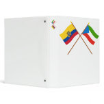 Crossed Ecuador and Imbabura flags Binders