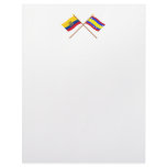 Crossed Ecuador and Loja flags Letterhead Design