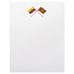 Crossed Ecuador and Tungurahua flags Letterhead