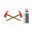 crossed firefighter axe postage