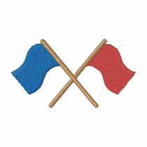 Crossed Flags embroidered shirts by ZazzleEmbroidery Crossed Flags embroidered shirts