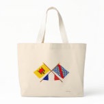 Crossed flags of Auvergne and Allier Bag