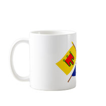 Crossed flags of Auvergne and Puy-de-Dôme Mug
