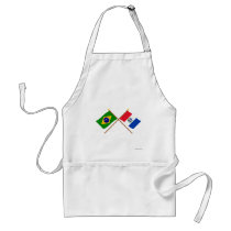 Crossed Flags of Brazil and Alagoas Apron