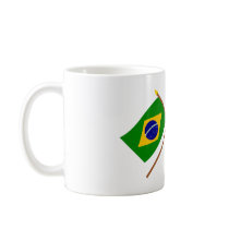 Crossed Flags of Brazil and Alagoas Mug
