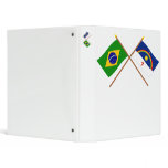 Crossed Flags of Brazil and Pernambuco Binder