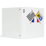 Crossed flags of Bretagne and Finistère Binder
